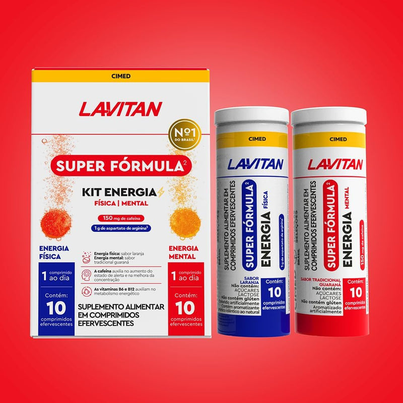 Kit Super Fórmula Vitamina Energia Física e Mental