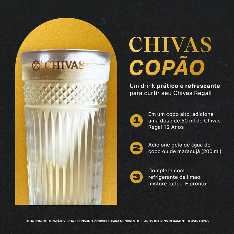 Whisky Chivas Regal 12 anos Blended Escocês 750 ml