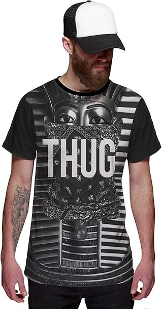 Camiseta Di Nuevo Faraó Thug Life Esfinge Bold