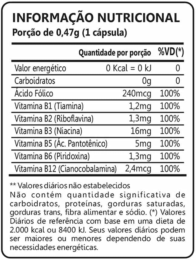 Vitamina Complexo B 100% Idr - 60 Cáps. Maxinutri