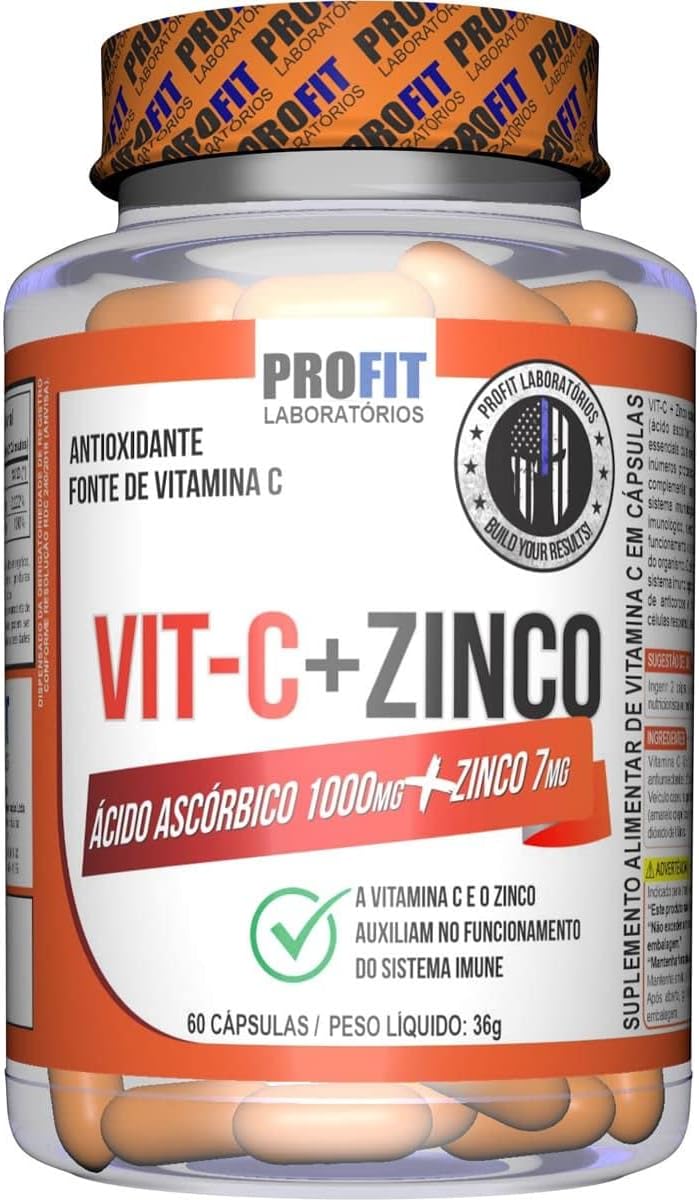 Vitamina Vit-C+Zinco Profit 60capsulas