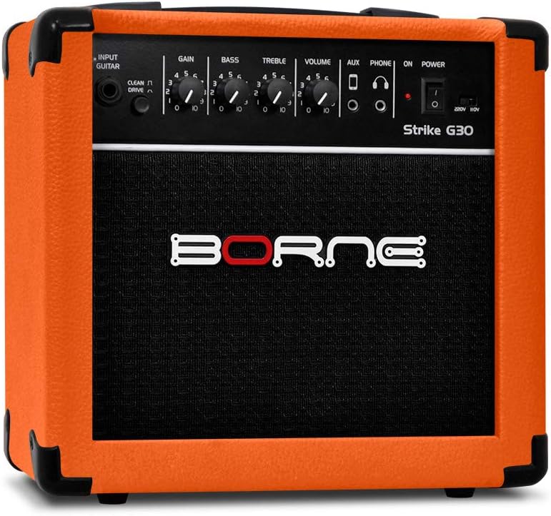 Cubo Borne Guitarra Strike G30 15w Laranja