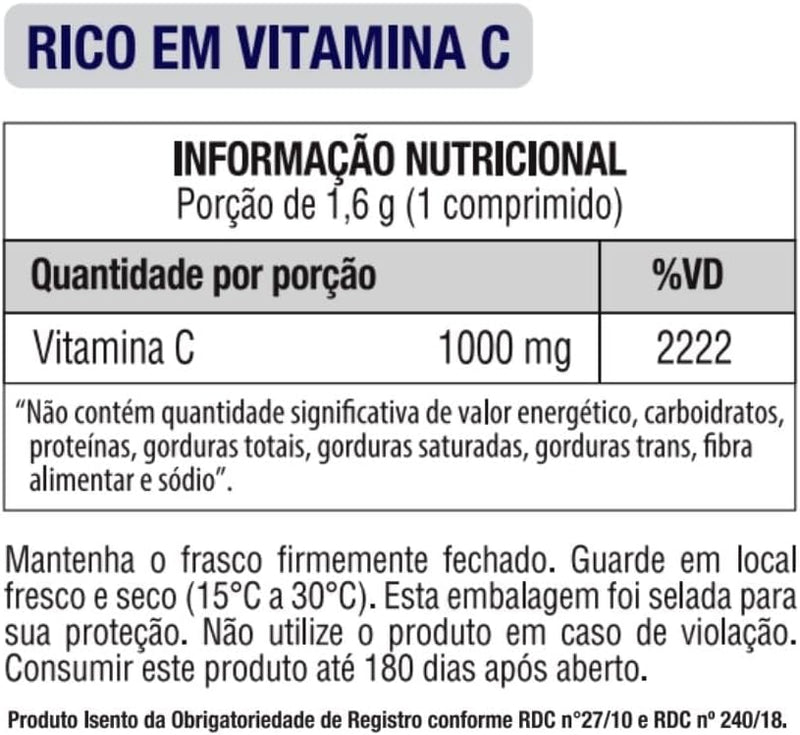 Vitamina C 1.000 mg Vitgold 100 comprimidos