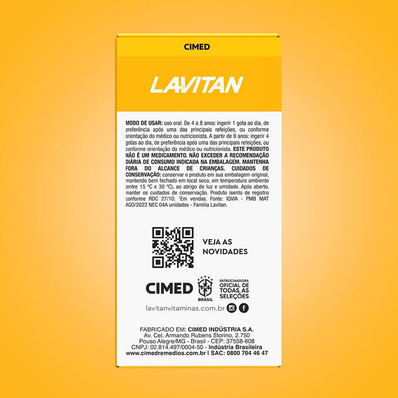 Vitamina D Lavitan Gotas 500 UI 10ml