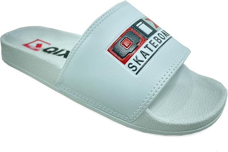 Chinelo Slide QIX Skateboards Branco