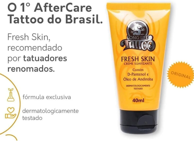 Kit Tatuador Creme 40 ml c/18 unids +1 Transfer Creme 120 ml