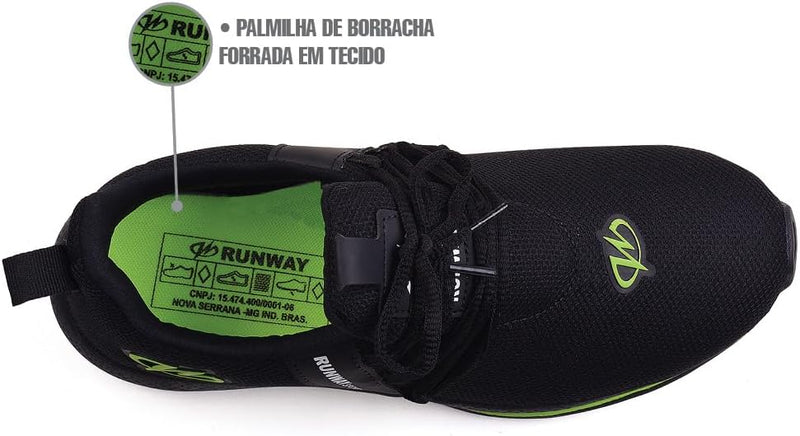 Tênis Runway Running Preto