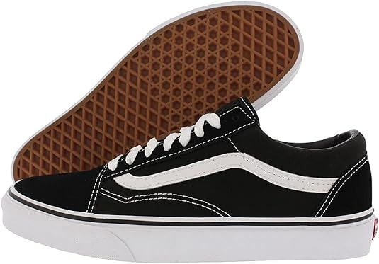 Tênis Vans Old Skool Preto/Branco Masculino 35, Feminino 36