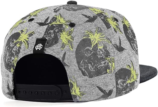 Snapback Anth Co. Caveira Mescla Cinza