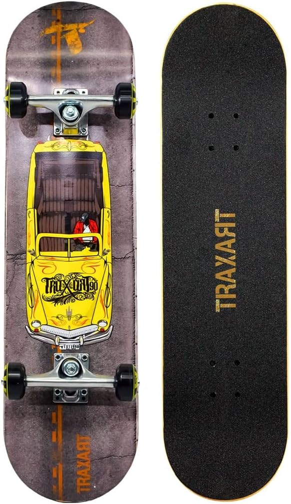 Skate Traxart Lowrider Amarelo DZ-302