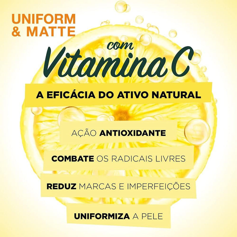 Água Micelar Antioleosidade Vitamina C, Limpa, Demaquila, HIdrata e Suaviza 400ml