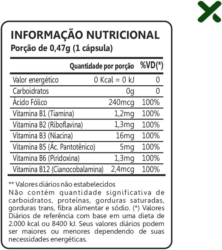 Vitamina Complexo B 100% Idr - 60 Cáps. Maxinutri