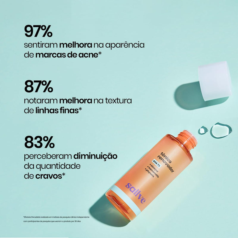 Tônico Renovador Sallve 120ml - Aha 7%