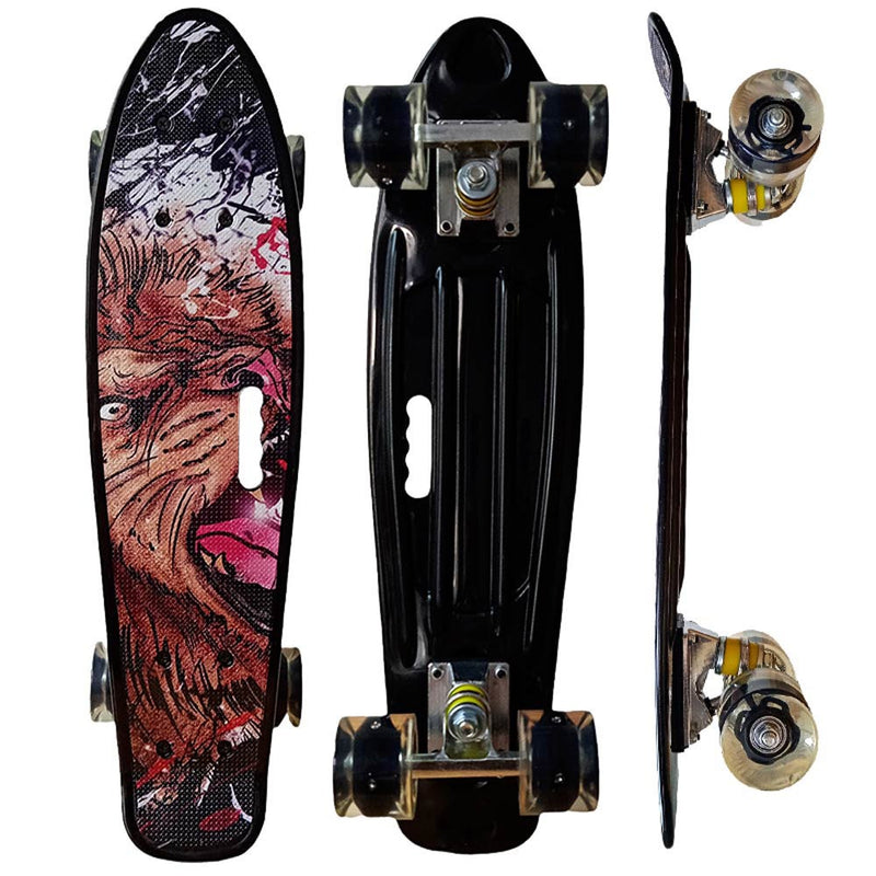 Mini Cruiser 22 Pol. Rodas PU - Preto