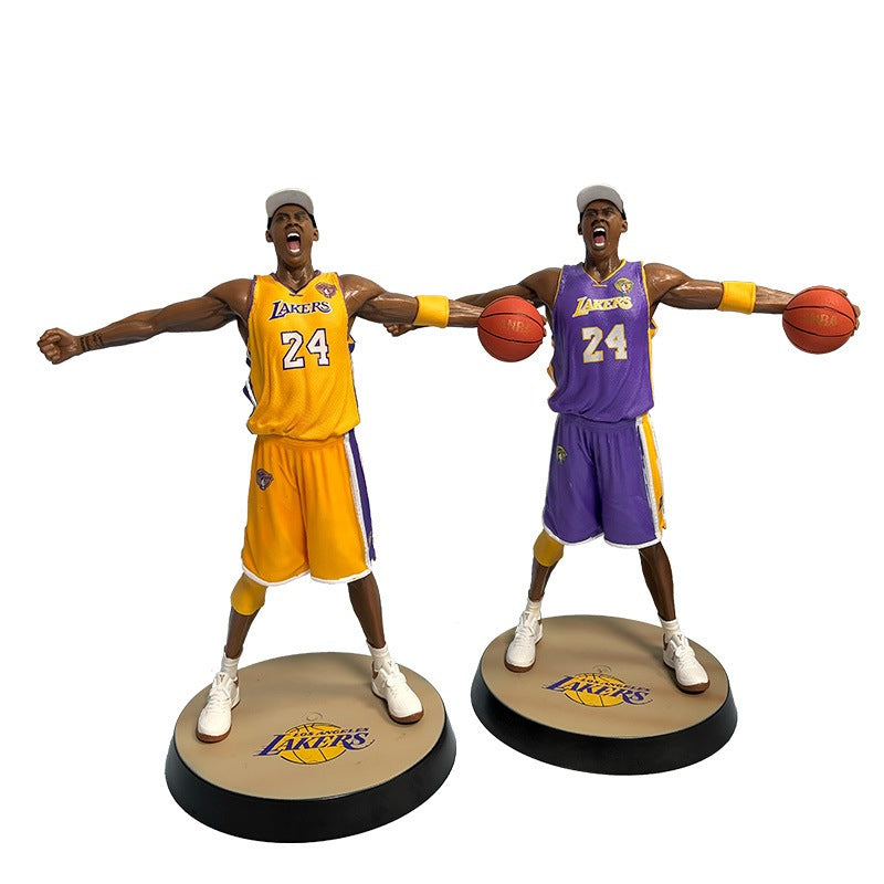 Boneco Estátua Kobe Bryant Lakers Roxo 34cm