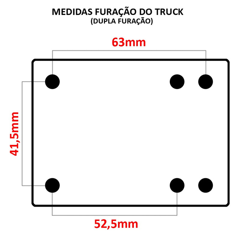 Truck FLH Rosa 139mm Amortecedor SS