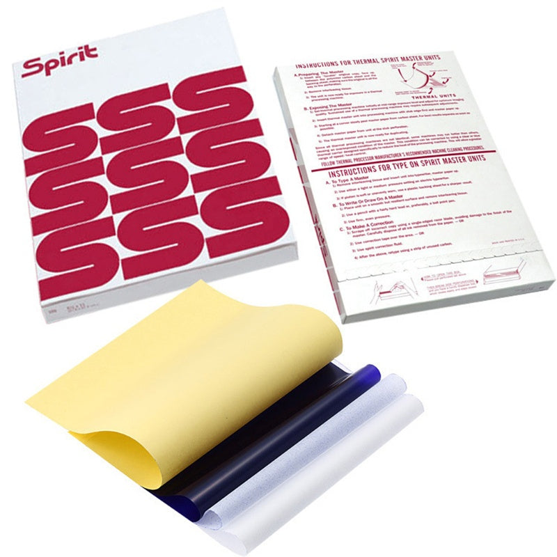 Papel Spirit A4 Stencil Carbon - 100 Unidades