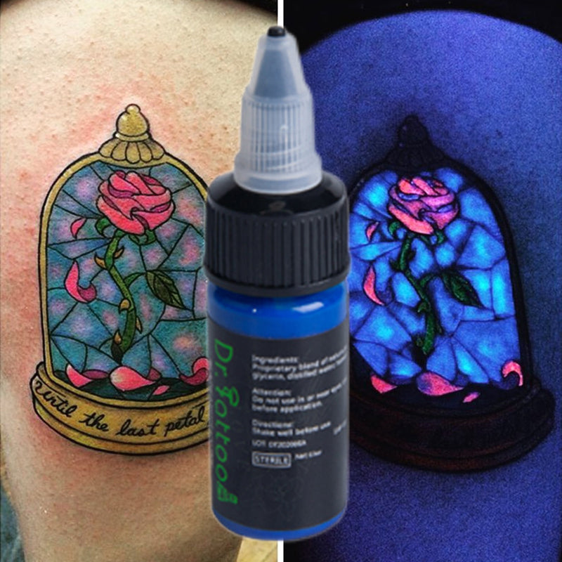 Tinta Dr. Tattoo Azul Fluorescente 15ml