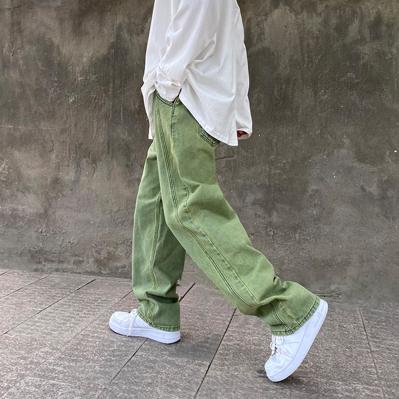 Calça Jeans Baggy Verde Street