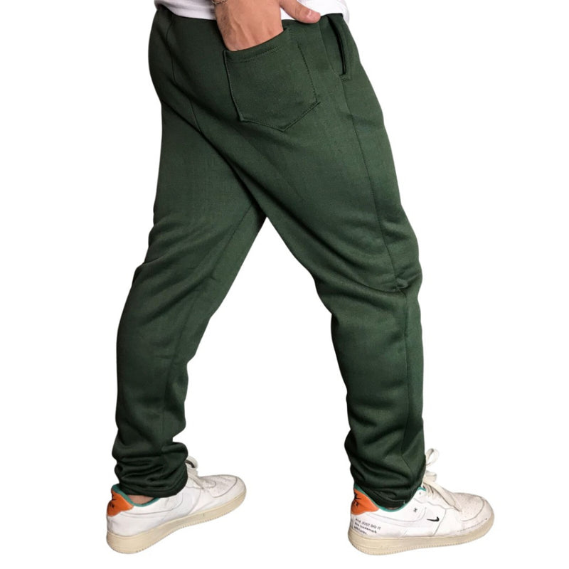 Calça Moletom Lascote Jogger Flanelado - Verde