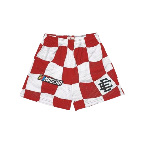 Short Nascar Xadrez - Vermelho