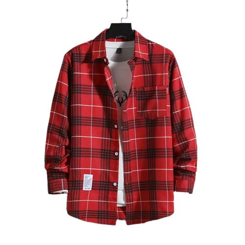 Camisa Social Xadrez Luck Co. Vermelho