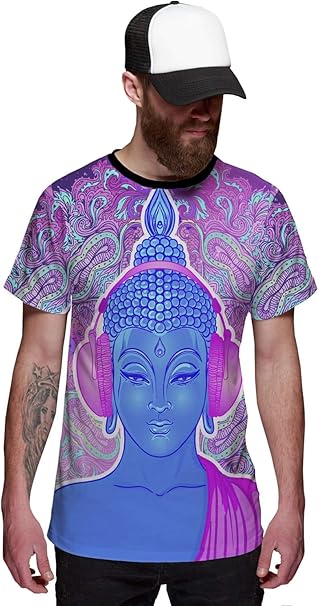 Camiseta Psicodélico Buda DJ Efeito Alucinógeno