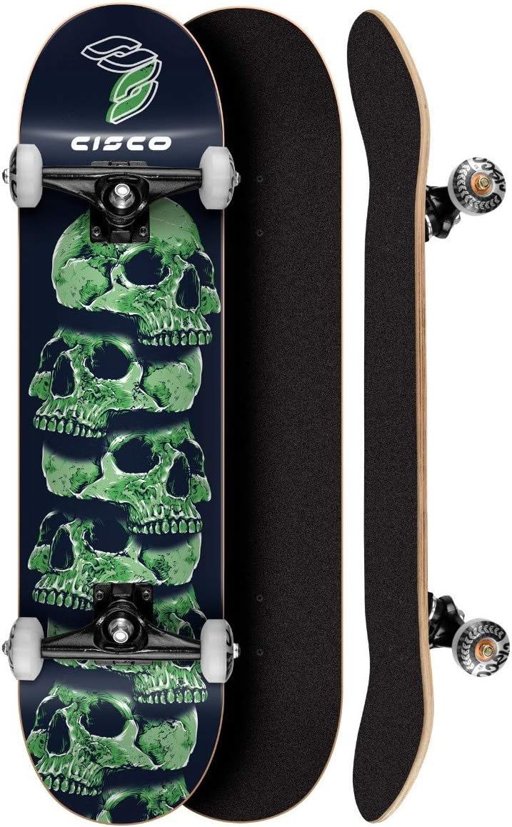 Skate Montado Cisco Skull Green 7.75" - Abec 7