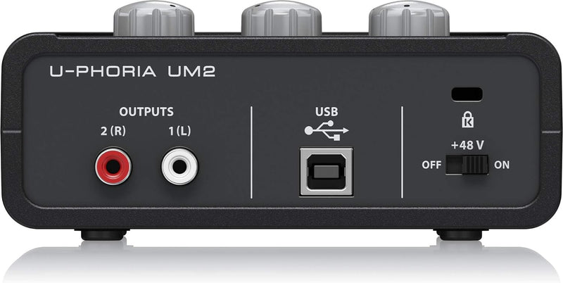 Interface de Áudio Behringer U-Phoria UM2