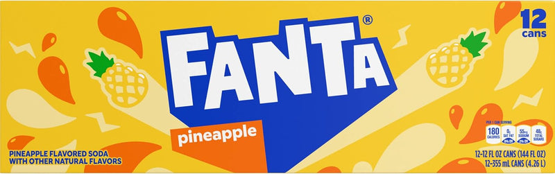 Pack 12x Fanta Pineapple 355ml