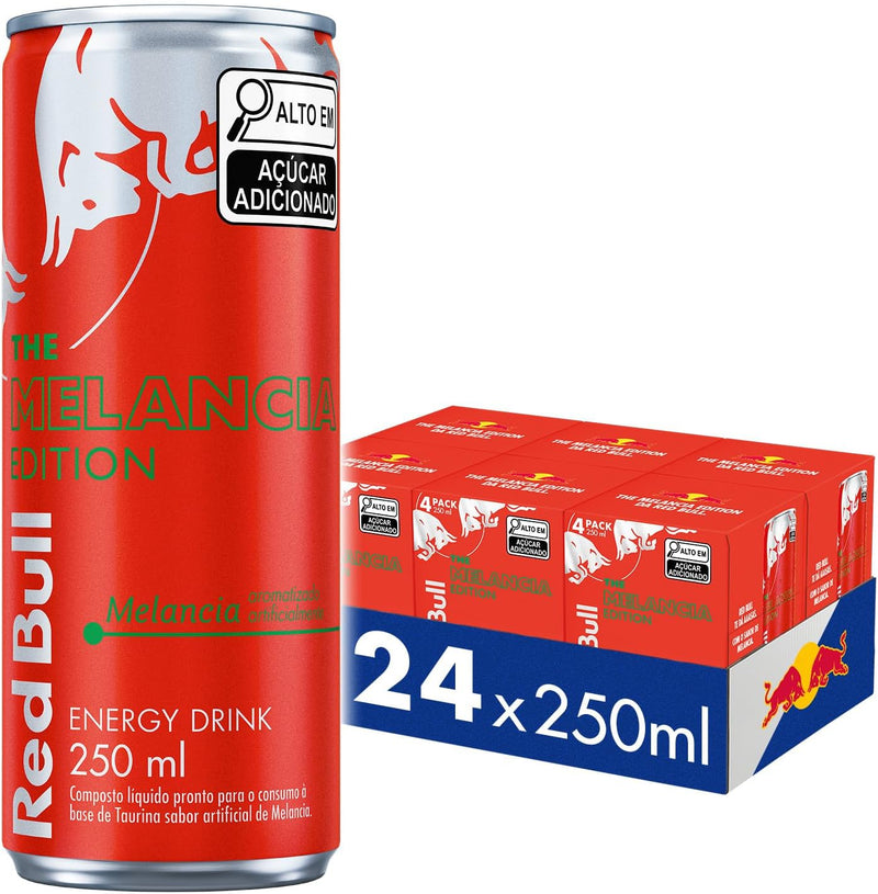 Pack c/ 24 Latas Red Bull Energy Drink Melancia 250ml