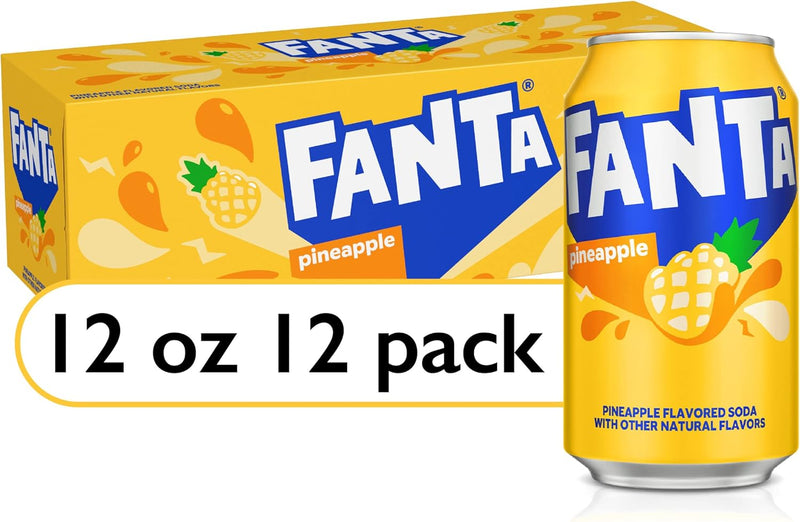 Pack 12x Fanta Pineapple 355ml