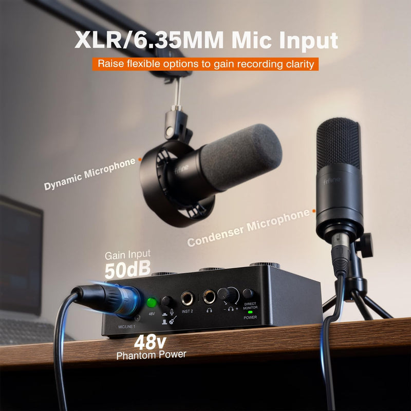 Interface de Áudio Fifine XLR SC1