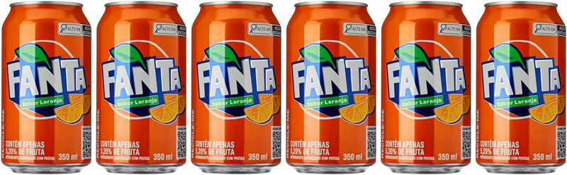 Pack 6x Fanta Laranja Lata 350ml