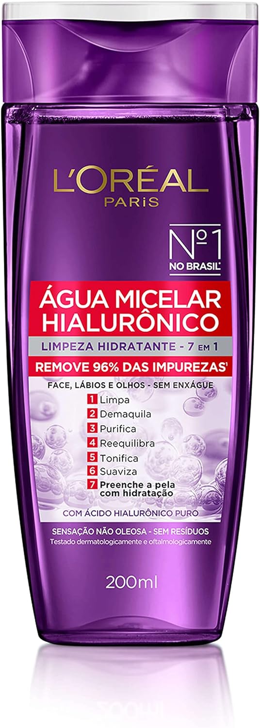 Água Micelar Sameriver L'Oréal Paris Hialurônico 200ml