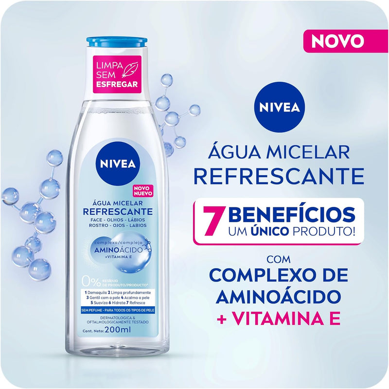 Água Micelar Solução de Limpeza 7 em 1 200ml