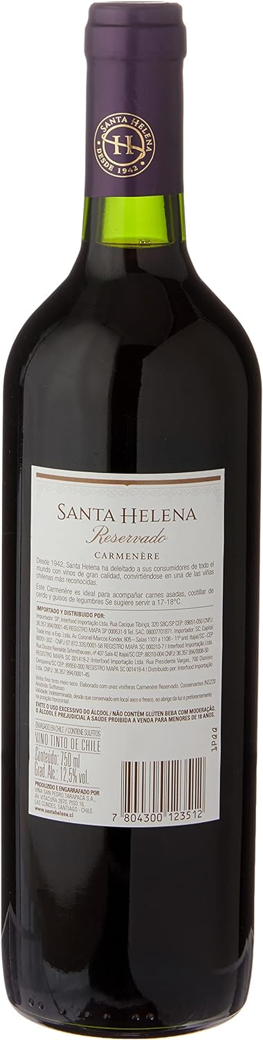 Vinho Santa Helena Reservado Carmenere 750Ml