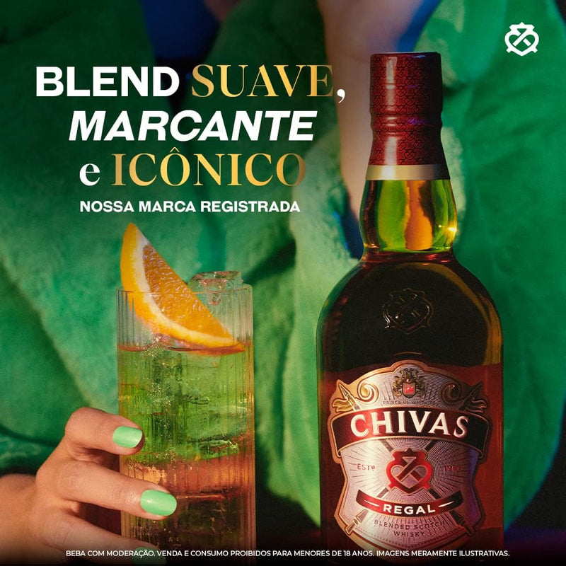 Whisky Chivas Regal 12 anos Blended Escocês 750 ml