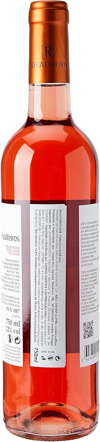 Vinho Rosé Português Pauliteiros 750ml