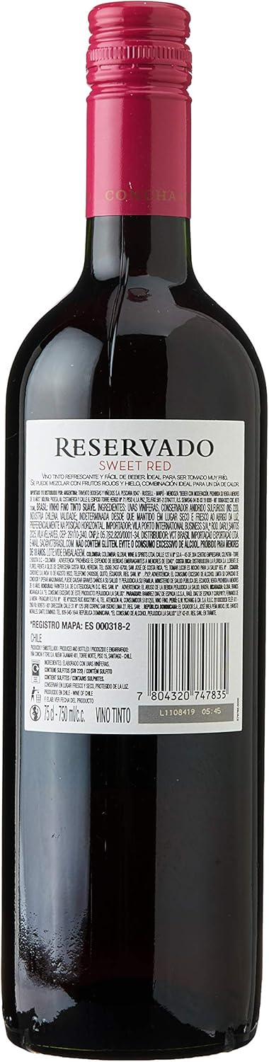 Vinho Reservado Sweet Red 750ml Concha y Toro