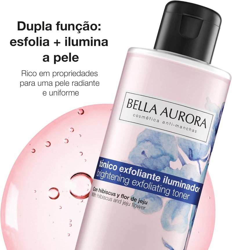 Tônico Facial Bella Aurora 2 em 1 Esfoliante e Clareador para Todos os Tipos de Pele