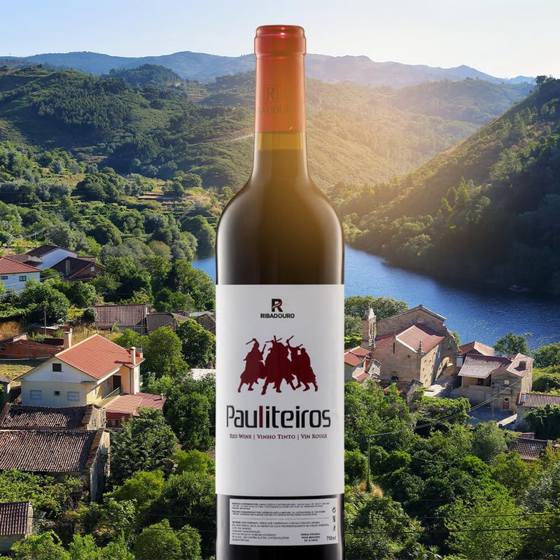 Vinho Português Pauliteiros Ribadouro 750Ml Tinto Seco