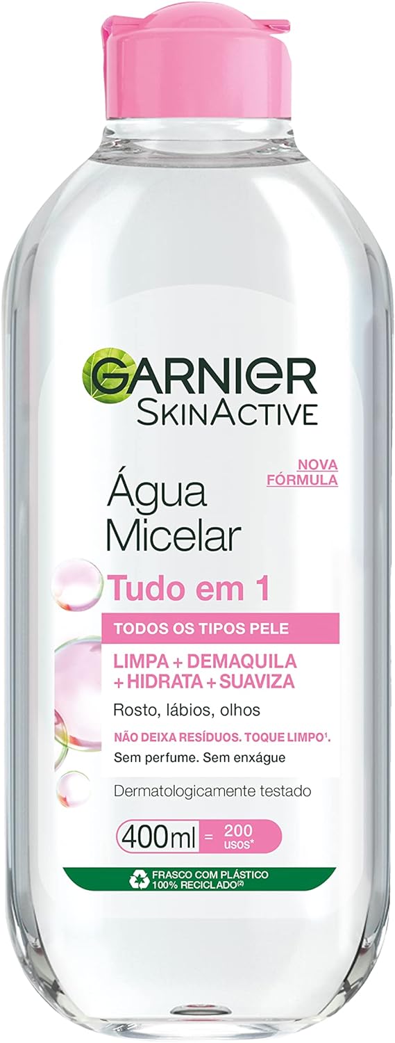 Água Micelar Garnier SkinActive Tudo em 1 400ml