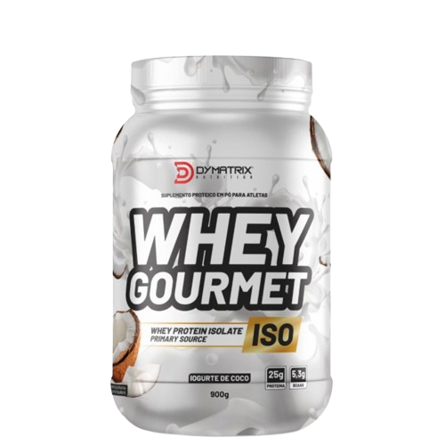 Whey Protein Gourmet Isolado Dymatrix Nutrition 900g Iogurte de Coco