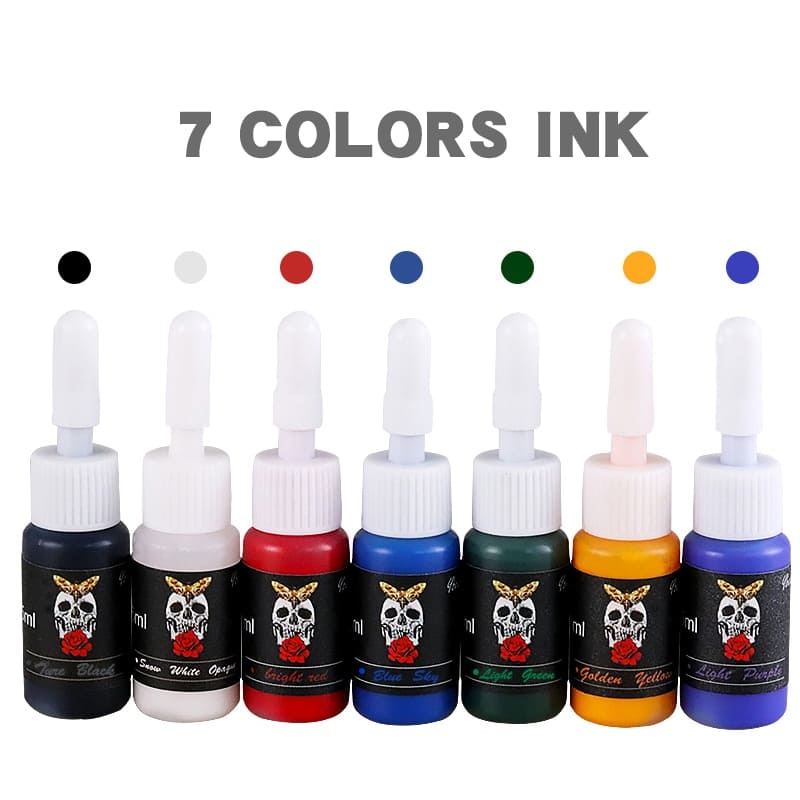 Tinta Skull Mixing Ink Natural 7 Unidades - SUPER PROMOÇÃO DE ATACADO A FIRMA