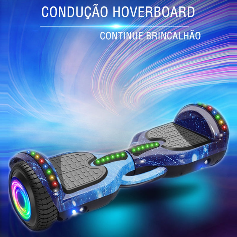 Hoverboard HBD65S Camuflado Azul 6.5" Motor Brushless Led