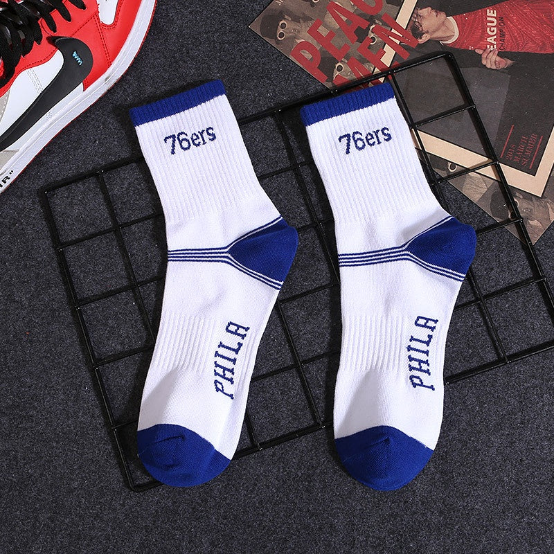 Meias Sock NBA Philadelphia 76ers 7 Branco