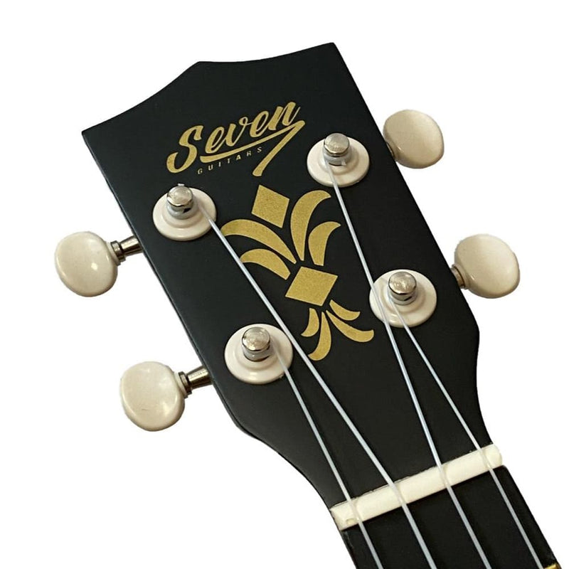 Ukulele Seven Soprano Suk-07 BK Preto + Capa + Afinador