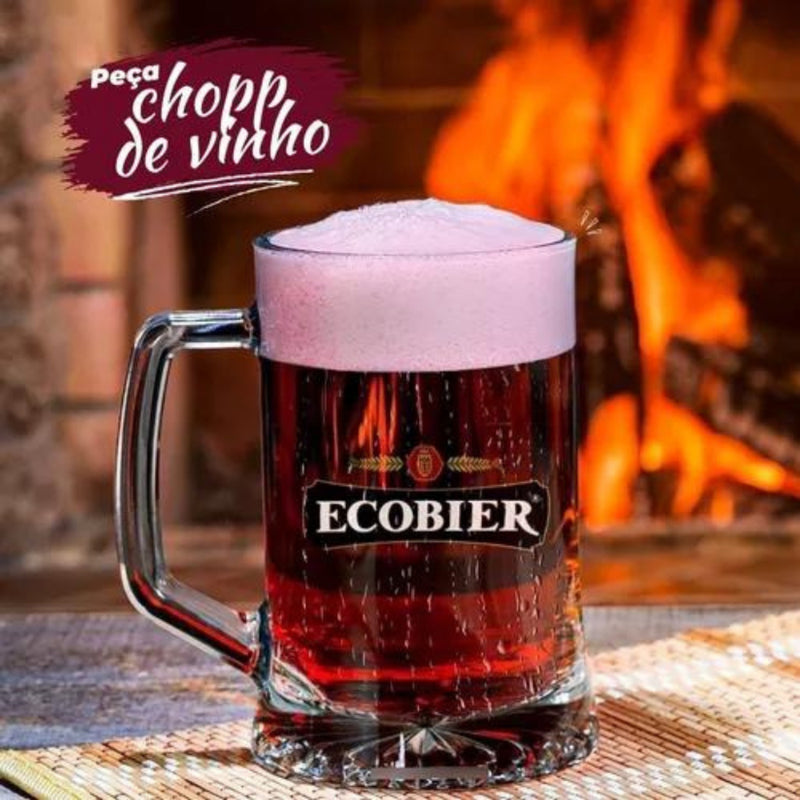 Kit 12x Chopp De Vinho Cremoso Ecobier Lata 350ml