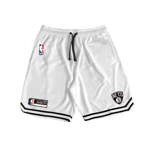 Calção Basquete NBA Nets - Branco